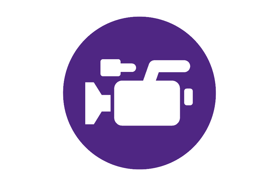 Icon of a video camera.